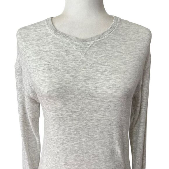 Reiss Long-Sleeve Top Gray Crew Neck Size XSmall Soft Viscose blend - Picture 2 of 11